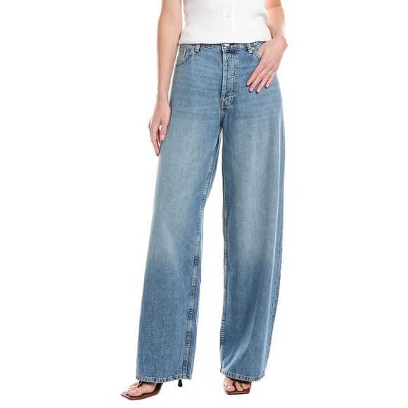 Dl1961 Womens  Razi Glendale Wide Barrel Jean, Blue - Picture 1 of 3